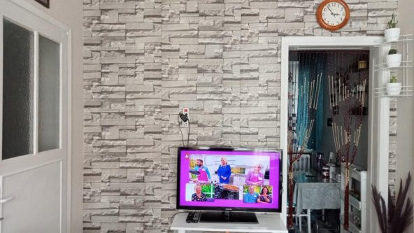 Renkli Duvarlar Yapışkanlı 3 Boyutlu Tuğla Tv Ünite Arkası Duvar Kağıdı Nw116 ürün görseli 1
