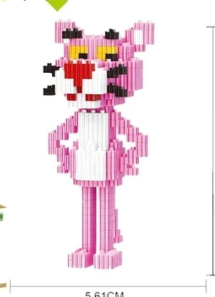pembe panter 595 parça mini blocks ürün görseli 1