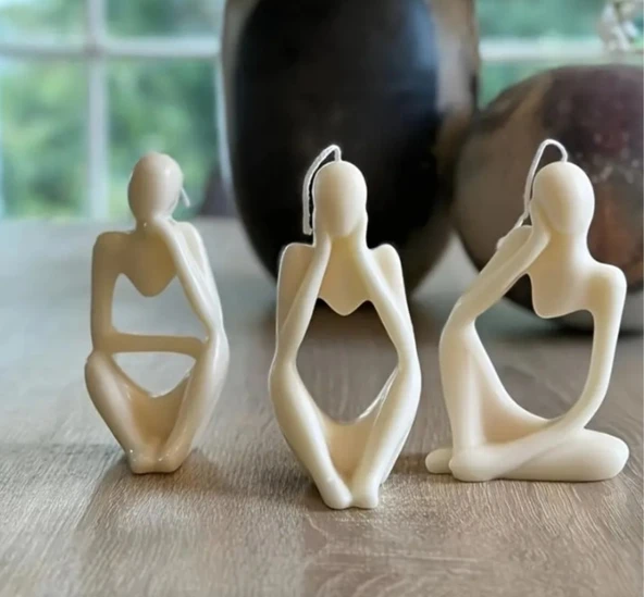 SANATSAL SOYUT DÜŞÜNEN İNSAN OBJESİ ürün görseli 1