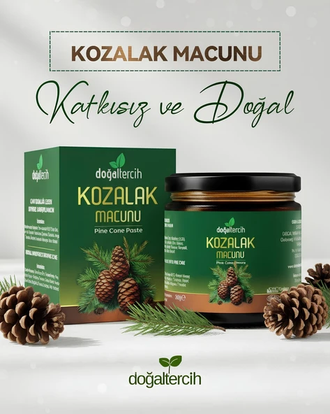 Doğaltercih Kozalak Macunu , Katkısız Doğal İçerikli Çam Kozalağı Macunu 240 gr ürün görseli 1