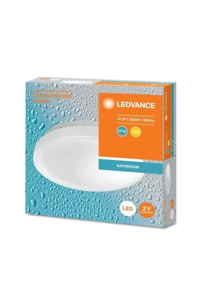 Ledvace Led Plafonyer 12W 2700K 900lm IP44 Sarı Işık Armatür ürün görseli 1