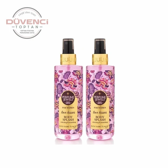 Düvenci Toptan Eyüp Sabri Tuncer Pj Body Splash Love Kisses 250 ml 2' li Paket ürün görseli 1
