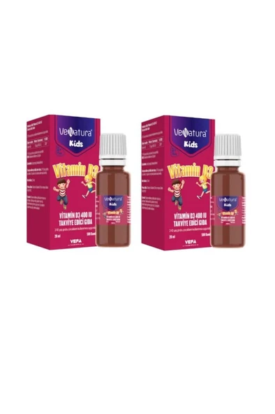 Venatura Kids Vitamin D3 400 IU Damla 20 ml 2 Adet ürün görseli 1