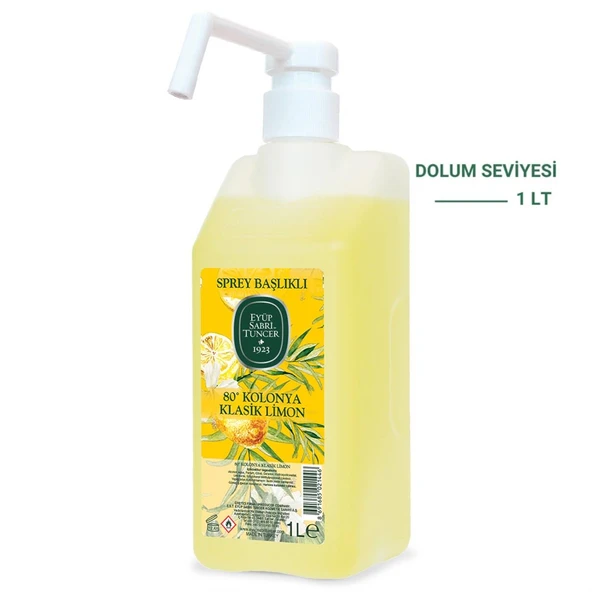 Eyüp Sabri Tuncer Klasik Limon Kolonyası Sprey Başlıklı 1 lt ürün görseli 1