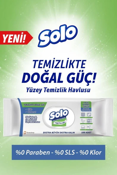Solo Yüzey Temizlik Havlusu Okaliptus&Çam 100'lü - Resim 6