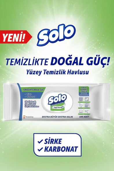 Solo Yüzey Temizlik Havlusu Okaliptus&Çam 100'lü - Resim 2