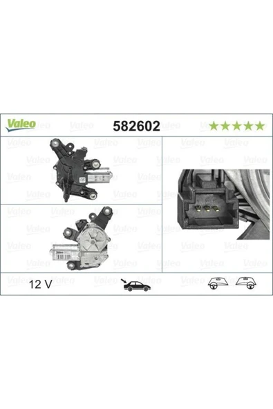 Valeo 582602 Silecek Motoru Arka Clıo Iv 12- . Captu ürün görseli 1