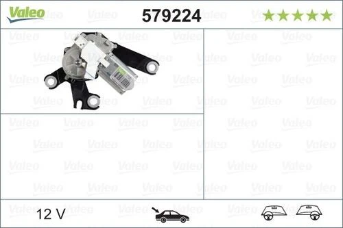 Valeo 579224  Silecek Motoru Arka 206 97- 536949750 ürün görseli 1