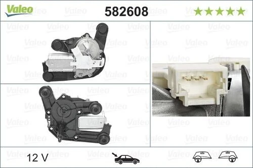 Valeo 582608  SİLECEK MOTORU (ARKA) CITROEN C4. C4 Entreprise (09/ ürün görseli 1