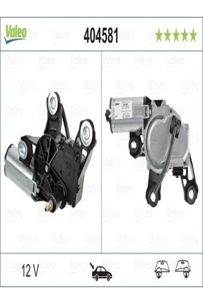 Valeo 404581  Silecek Motoru Arka (SKODA: OCTAVIA İII) 1u6955711b (WR211574) ürün görseli 1