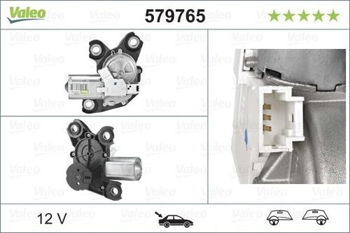 Valeo 579765  SİLECEK MOTORU ARKA PARTNER / BERLINGO ürün görseli 1