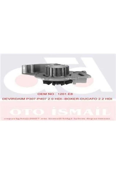 Graf PA861 Pa861 Devirdaim Su Pompası Scudo Ducato / 406 407 Boxer / C4 Jumper / Focus Iı Mondeo Iv 2.0 Jt ürün görseli 1