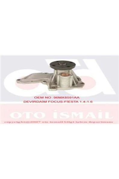Graf PA612 Pa612 Devirdaim Su Pompası Fiesta 96- Focus 98-04 Fusion 02- 1.2 16v 1.4 1.6 16v ürün görseli 1
