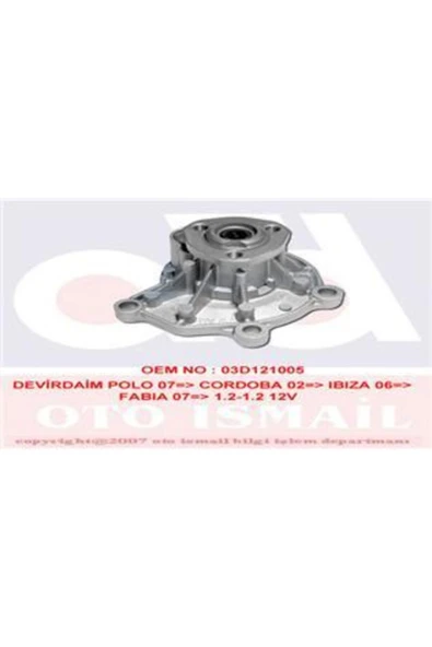 Graf PA855 Pa855 Devirdaim Polo 07 Cordoba 02 Ibıza 06 Fabıa 07 1.2-1.2 12v Volkswagen-audı-seat- ürün görseli 1