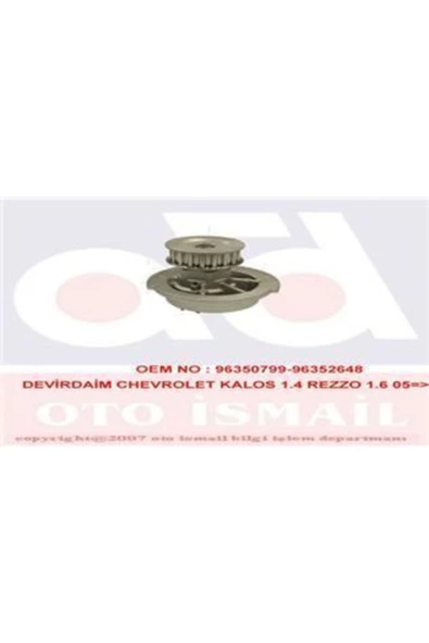 Graf PA694 Pa694 Devirdaim Su Pompası Aveo Kalos 02- Rezzo 05- / Lanos 97- 1.4 8v 1.5 ürün görseli 1