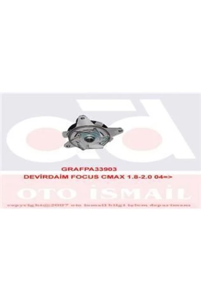 Graf PA903 Pa903 Devirdaim Su Pompası Cmax Focus Mondeo / Mazda 6 / S40 S60 S80 / Range Rover Evoque 11- 1 ürün görseli 1