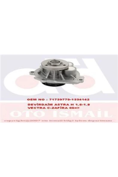 Graf PA959 Pa959 Devirdaim Su Pompası Stilo / 159 / Astra G J J Vectra C Insignia Corsa D Zafira B Merıva ürün görseli 1