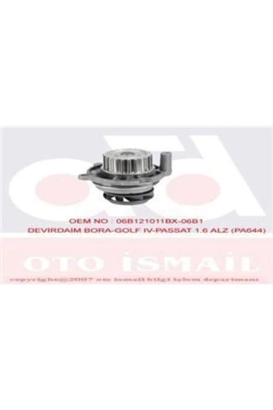 Graf PA904 Pa904 Devirdaim Su Pompası Golf Iv V Bora Polo Jetta Passat Caddy Iıı / A3 A4 / Cordoba 1.6 8v ürün görseli 1