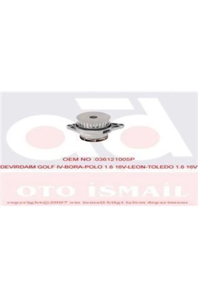 Graf PA765 Pa765 Devirdaim Su Pompası Golf Iv Bora / A2 1.6 16v Bcb Azd Bad Atn ürün görseli 1