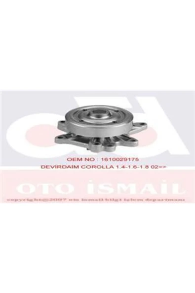 Graf PA919 Devirdaim Su Pompası Corolla Uyumlu 00- Avensis 00- 1.4 1.6 Vvtı 1.8 Vvtı ürün görseli 1