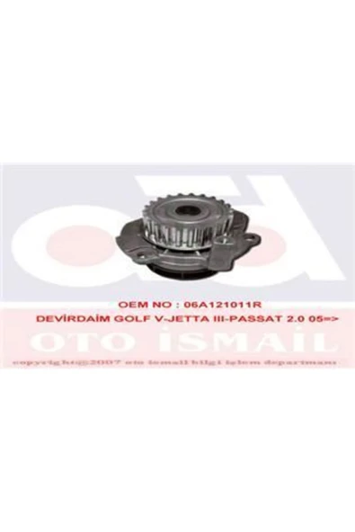 Graf PA980 DEVİRDAİM SU POMPASI GOLF V JETTA III PASSAT / A3 A4 A ürün görseli 1