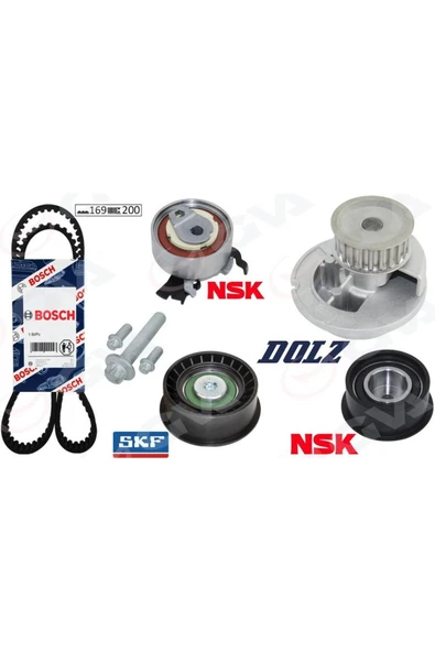 GVA 59WPK9003 Devirdaimli Eksantrik Gergi Kiti Astra F-corsa B-vectra B 1.4i-1.6i-1.8i 16v X14xe-x16xel-x18xe ürün görseli 1