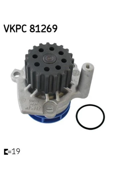 SKF VKPC81269 DEVİRDAİM SU POMPASI GOLF VI POLO JETTA PASSAT CADD ürün görseli 1