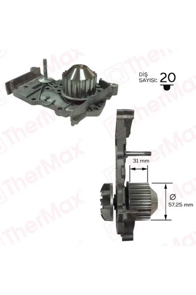 Thermax T01.121 Devirdaim CLIO Kangoo Megane Laguna Scenic Fluence Logan Lodgy 1.6 16V 801-46297 ürün görseli 1