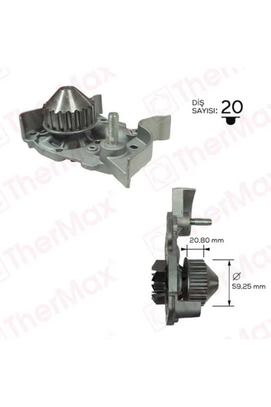Thermax T01.176 DEVİRDAİM KANGOO 97-CLIO II 98-05 MEGANE ürün görseli 1