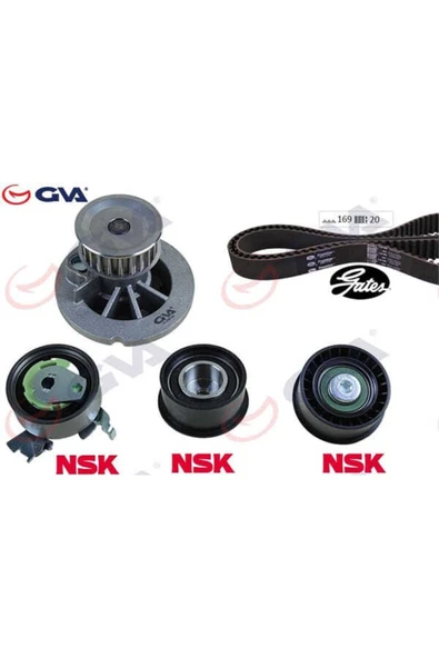 GVA 59WPK9003 -1 Devirdaimli Eksantrik Gergi Seti (169×200) Astra F -corsa B-vectra B 1.4i-1.6i-1.8i ürün görseli 1