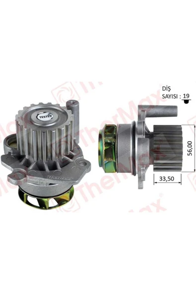 Thermax T01.204 DEVİRDAİM PASSAT A4 A6 GOLF V -SUPERB 2.0 ürün görseli 1