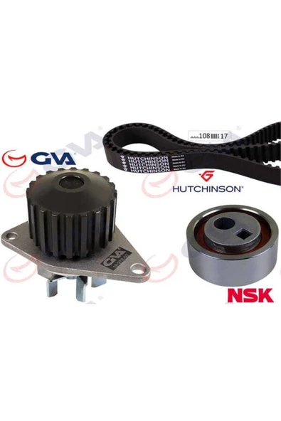 GVA 59WPK4314H Devirdaimli Eksantrik Gergi Seti(108×170)p106-206-306-307-405-partner-berlingo-xsara- ürün görseli 1