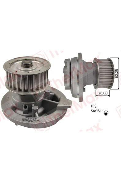 Thermax T01.168 DEVİRDAİM ASTRA F G VECTRA A B OMEGA B KA ürün görseli 1