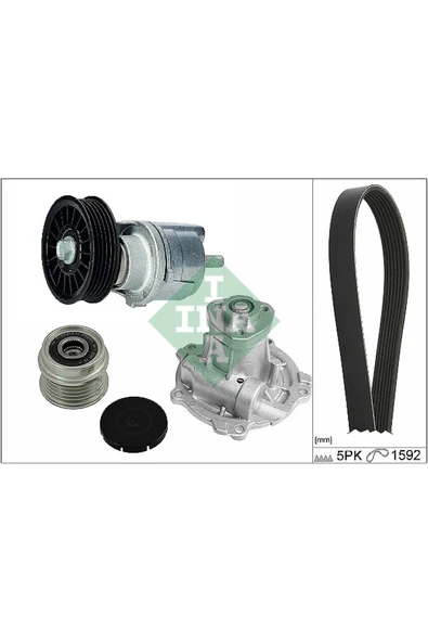 INA 529016130  V Kayış Gergi Seti Devirdaim 980158 535 0004 10-534 0185 10 5Pk1592 Afn-Avg-Aff-Ahu-1Z ürün görseli 1