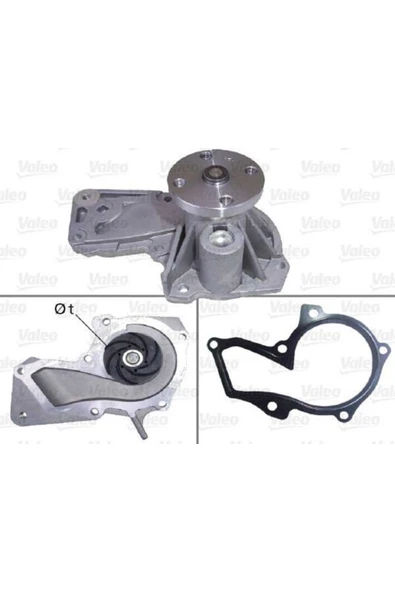 Valeo 506893  Devirdaim Su Pompası Fiesta Focus Fusion Mondeo 1.25 1.4 1.6 1.6Tı 1.8 TDCI ürün görseli 1