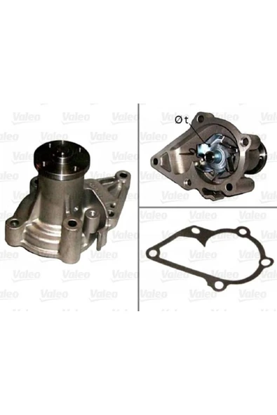 Valeo 506813  Devirdaim Su Pompası Accent Era 07- Accent Mılenyum Admire 00- Getz 02- Elantra 00- ürün görseli 1