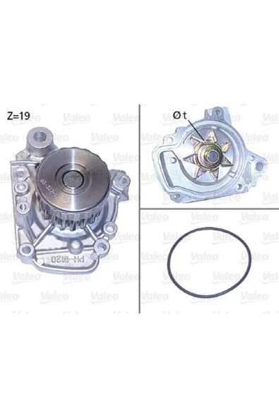 Valeo 506811  DEVİRDAİM SU POMPASI CIVIC 01- 1.4 1.6 ürün görseli 1