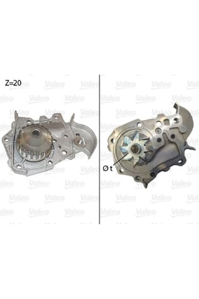 Valeo 506573  Devirdaim Su Pompası R19 CLIO Megane / Logan 1.6 8V K7M ürün görseli 1