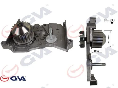 GVA 5214310  Devirdaim CLIO III-Kng 01-Megane II-III-Lgn II-III-Scenic II-III-Fluence 13-1.6 16V Isıtma Soğutma Sistemleri 38081415 ürün görseli 1