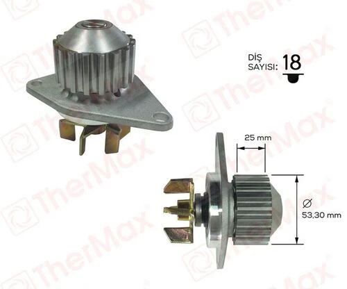 Thermax T01.224 DEVİRDAİM 206 207 1007 PARTNER BERLINGO C ürün görseli 1