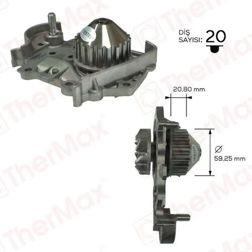 Thermax T01.120 DEVİRDAİM MEGANE R19 1.6 ENJ CLIO SYMOL 1 ürün görseli 1