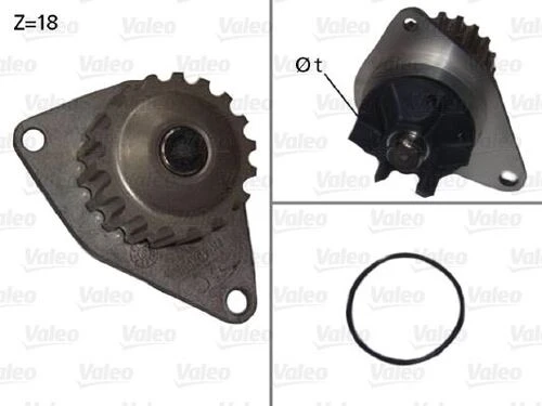 Valeo 506721  DEVİRDAİM SU POMPASI 206 207 307 1007 / C2 C3 C4 1.4 ürün görseli 1