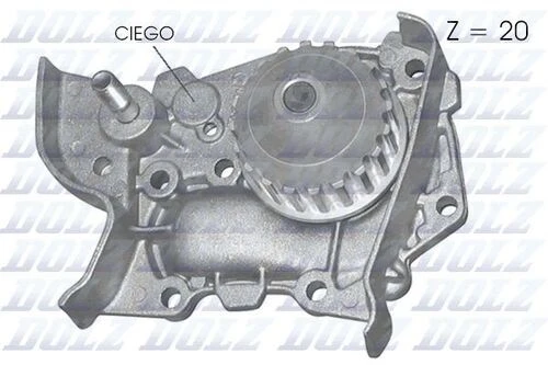 Dolz R214 Devirdaim Su Pompası Logan Sandero Clio Iı Megane I Kangoo Scenic Renault 19 1.4 8v 1.6 8v K7m K7j 7700866518 ürün görseli 1
