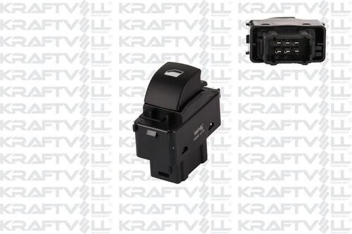 Kraftvoll 04050057  Cam Açma Kumanda Anahtarı Ön Sağ 207 Partner Tepee Berlingo Iıı 6 Pın 6490.e2 ürün görseli 1