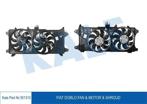 Kale 351310 OTO Radyatör  Fan Motoru Davlumbazlı Doblo 1.3 Mjet 03- 1.9Jtd 01- Euro III Çıft Motorlu Ac Klimalı ürün görseli 1