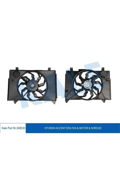 Kale 348530 253801e300 Fan Motoru-(davlumbazlı)-(hyundaı: Accent Era "1.5 Crdı" 05 "klımasız" ) ürün görseli 1