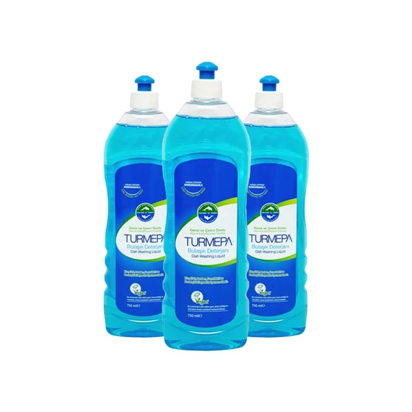 Turmepa Elde Yıkama Bulaşık Deterjanı 750 ml x 3 ürün görseli 1