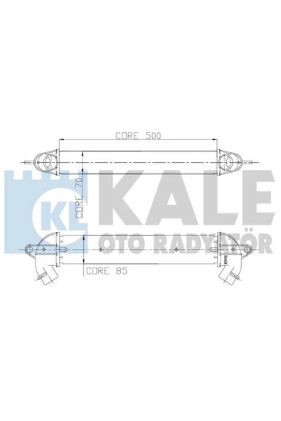 Kale 010CAC010 OTO Radyatör 0 Turbo Radyatörü Doblo 01- 1.3 Jtd 1.9 Jtd Al / Al Sıstem 500X70X85 ürün görseli 1
