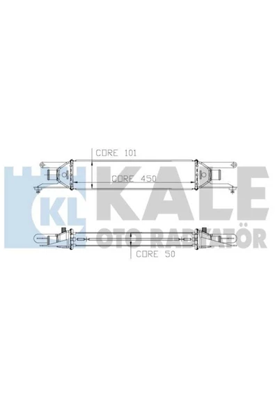 Kale 010CAC040 OTO Radyatör 0 Turbo Radyatörü Linea 07- 1.3 Mjtd 1.6 Mjtd 450X101X50 ürün görseli 1