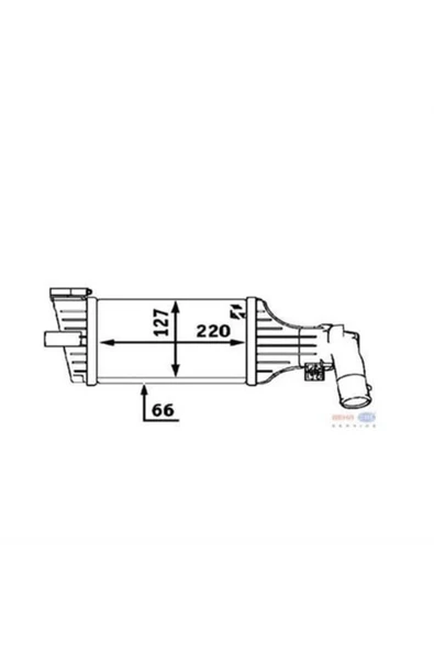 Mahle 8ML376723181 BEHR 8ML376723-181 Turbo Radyatörü Astra G 1.7Dtı 16V 1.7Cdtı 2.0 Dtı 16V 220X170X66 ürün görseli 1